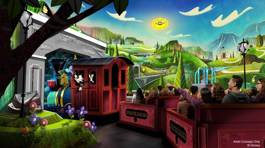 Mickey & Minnie's Runaway Railway llega a Disneyland Park