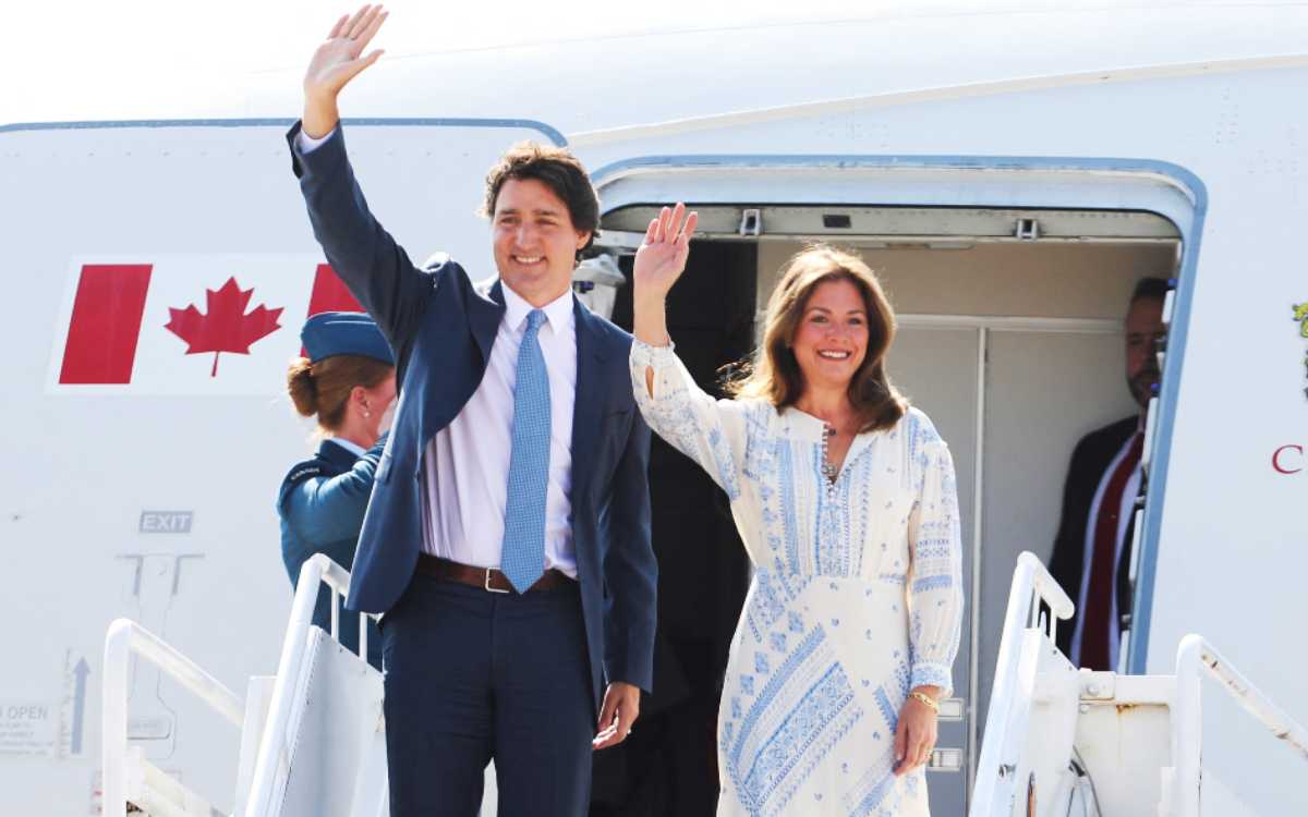 Justin Trudeau aterriza en el AIFA