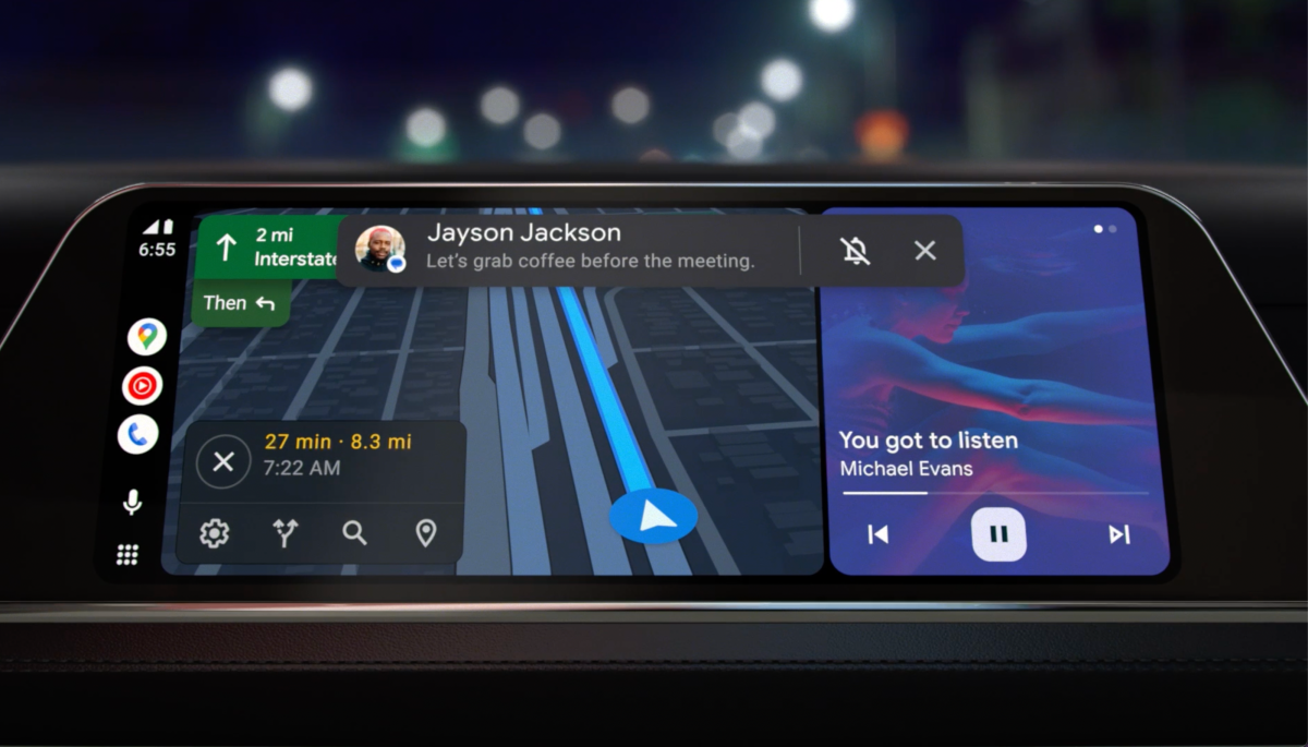 Las nuevas funciones de Android Auto le dan a la pantalla del automóvil un cambio de imagen de diseño de usuario
