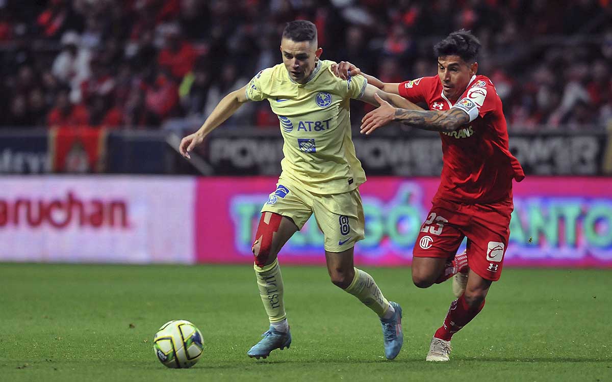 Liga MX: América y Toluca empatan en un partido trepidante