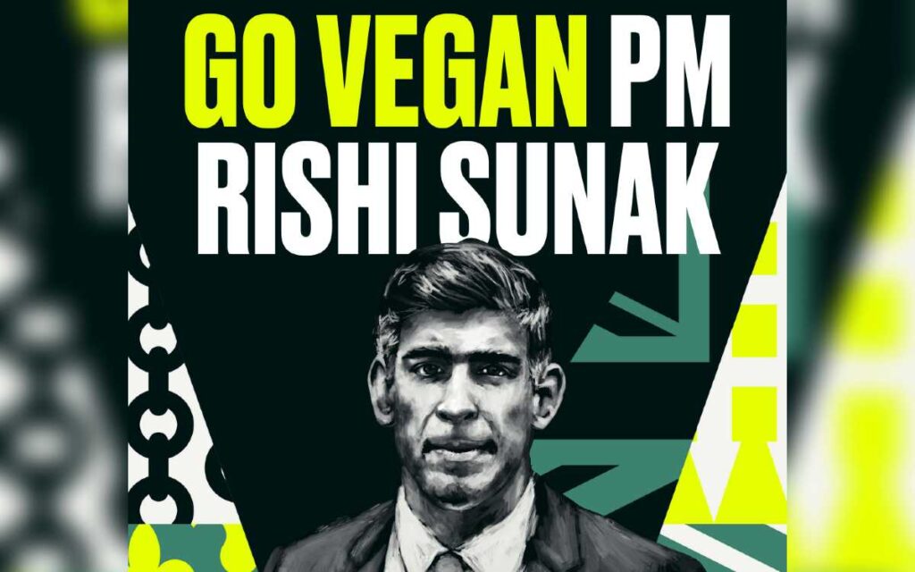 Ofrecen donación de un millón al Primer Ministro de Reino Unido si se hace vegano