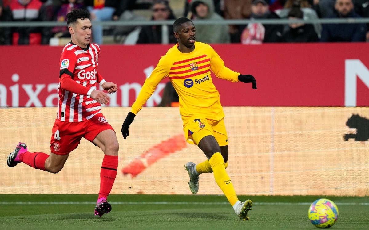 Ousmane Dembélé podría estar de baja hasta por cuatro semana por lesión