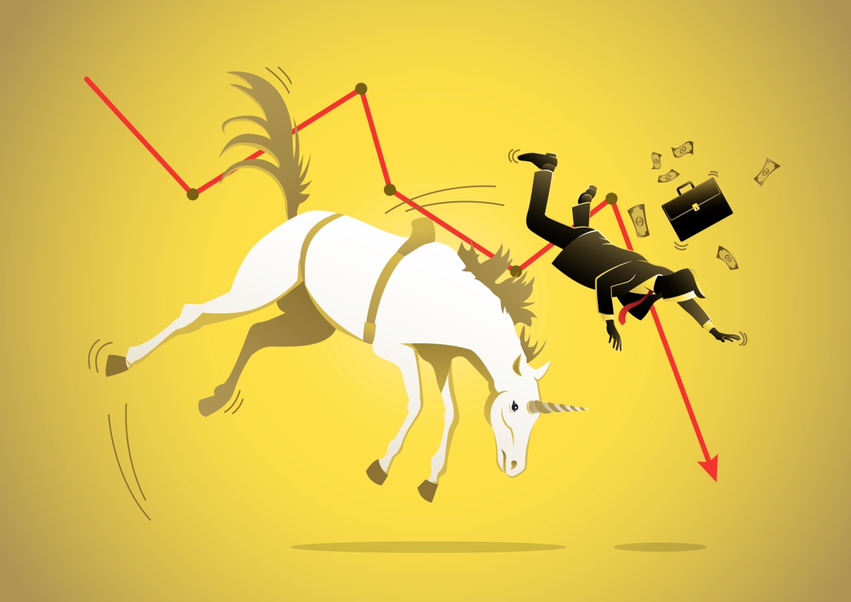 Perder el cuerno: los capitalistas de riesgo piensan que la mayoría de los unicornios ya no valen mil millones de dólares