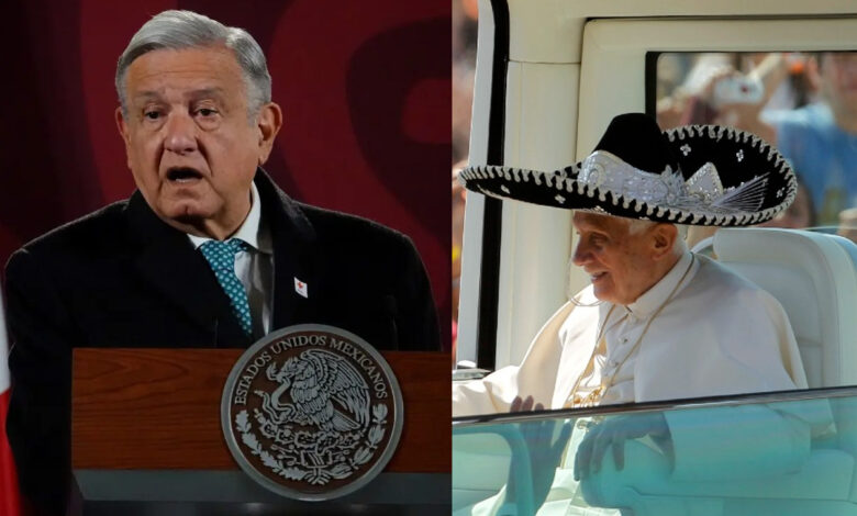 Presidente AMLO lamenta muerte de Benedicto XVI