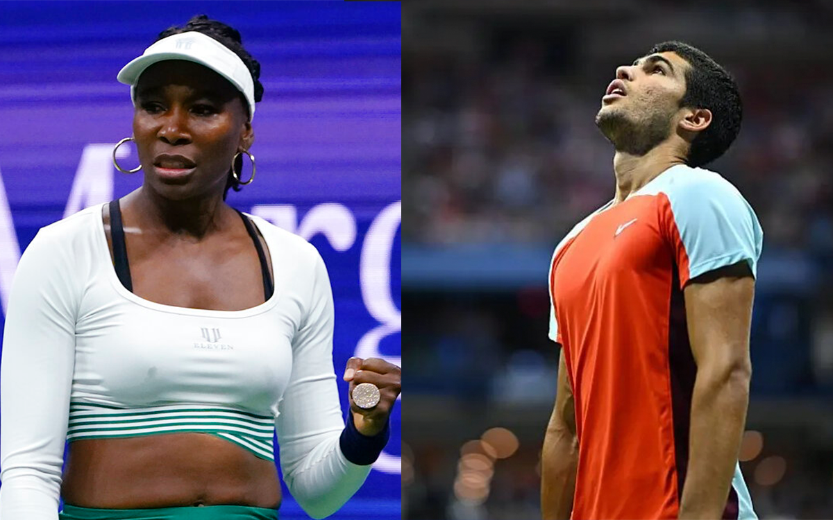 Tenis: Carlos Alcaraz y Venus Williams fuera del Abierto de Australia por lesión