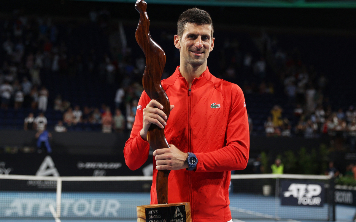 Tenis: Djokovic se corona en Adelaide de cara al primer Grand Slam del año | Tuit