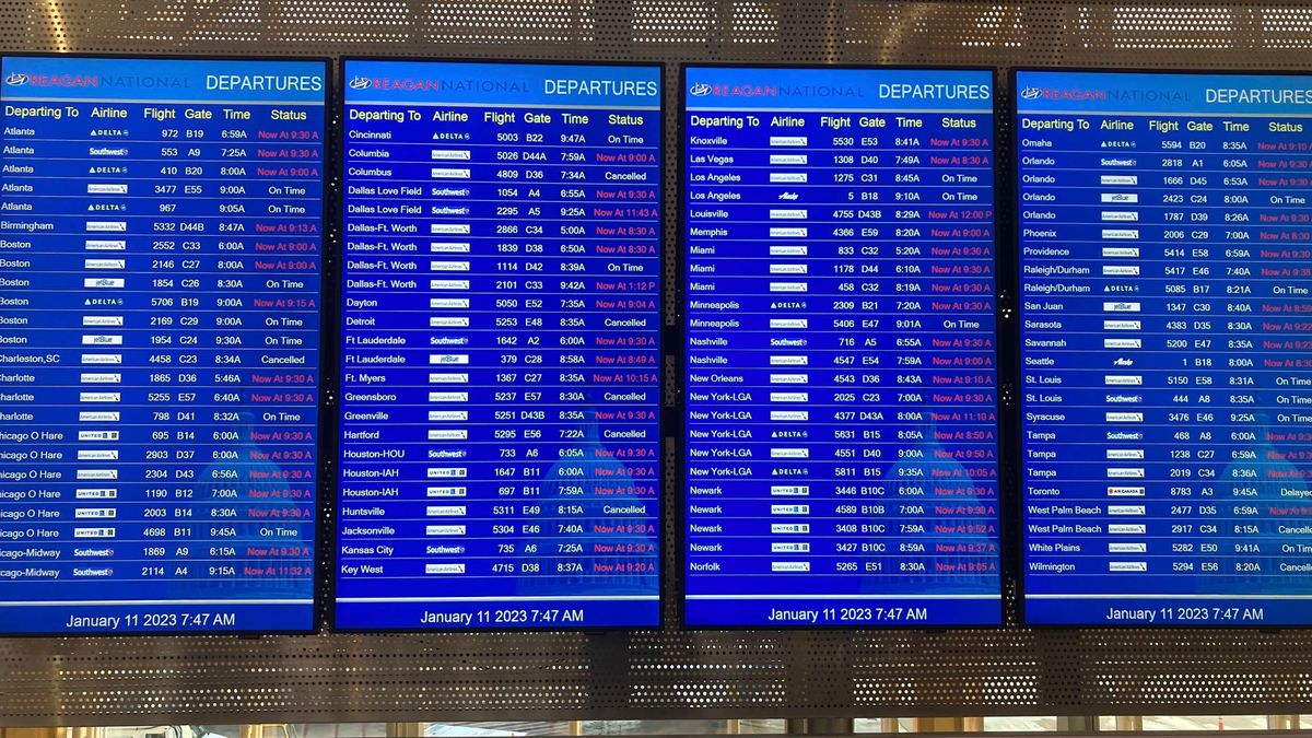 Un fallo informático desata el caos en los vuelos de EE UU con miles de retrasos y cancelaciones
