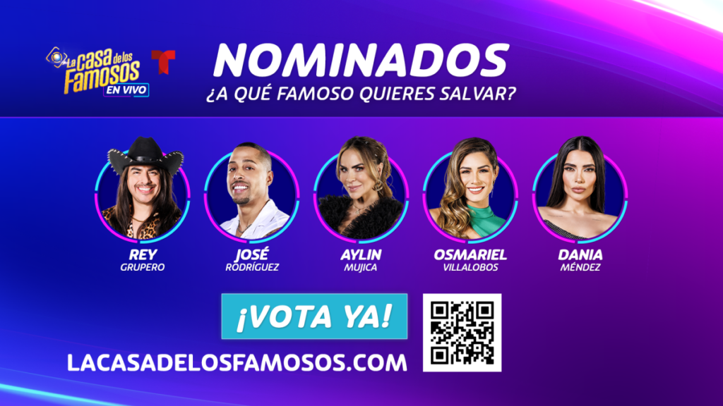 Estos son los 5 nominados de la cuarta semana en La Casa de los Famosos: cómo votar