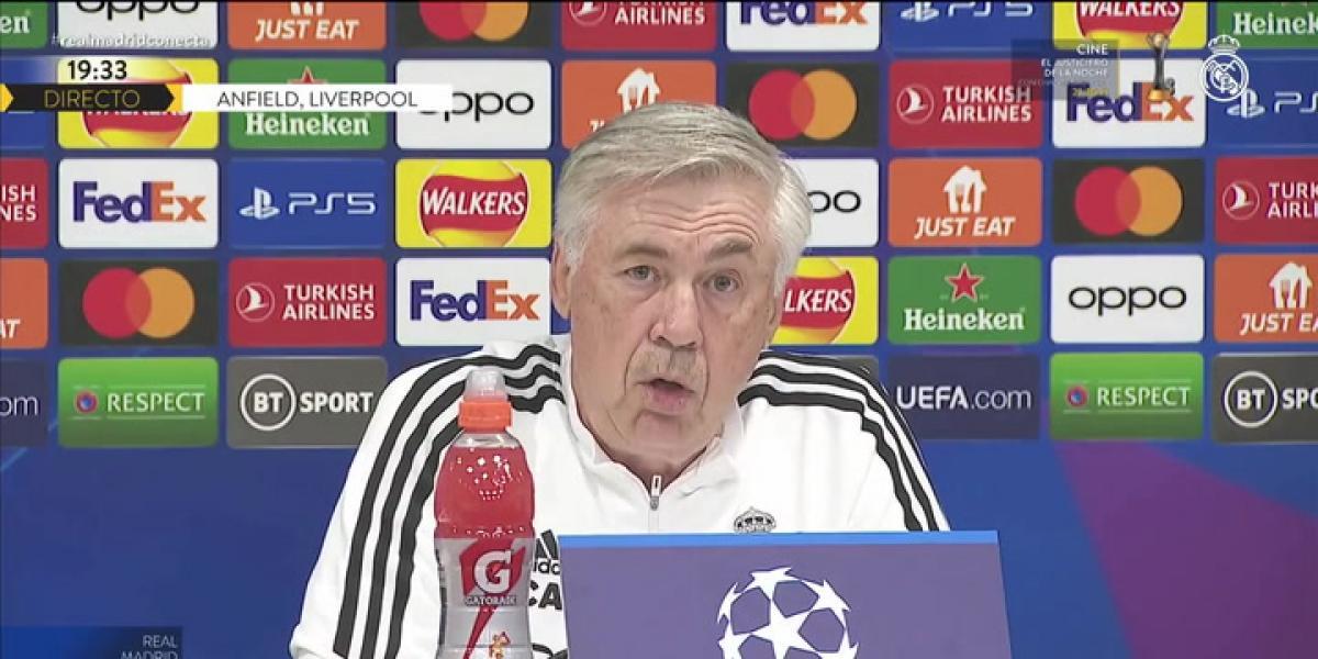 Ancelotti: "Sabemos que el Liverpool no nos dejará respirar"