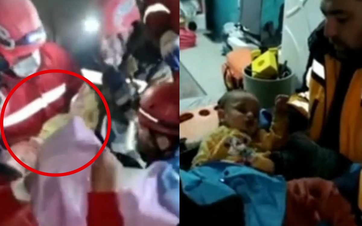 Bebé de siete meses es rescatado tras pasar 140 horas bajo los escombros en Turquía | Video