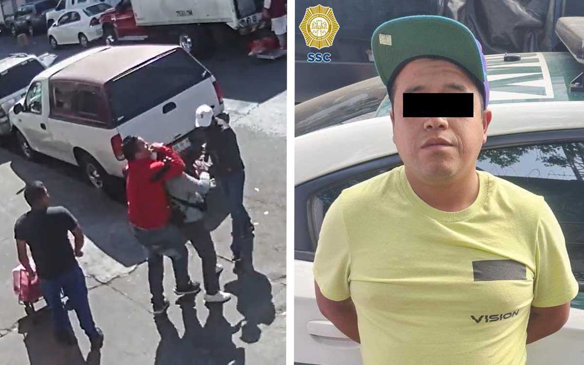 Cae ‘chinero’ grabado durante asalto a peatón en La Merced