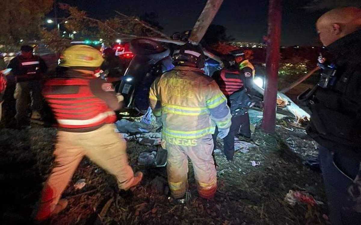 Cinco policías de Texcoco fueron atropellados cuando atendían accidente