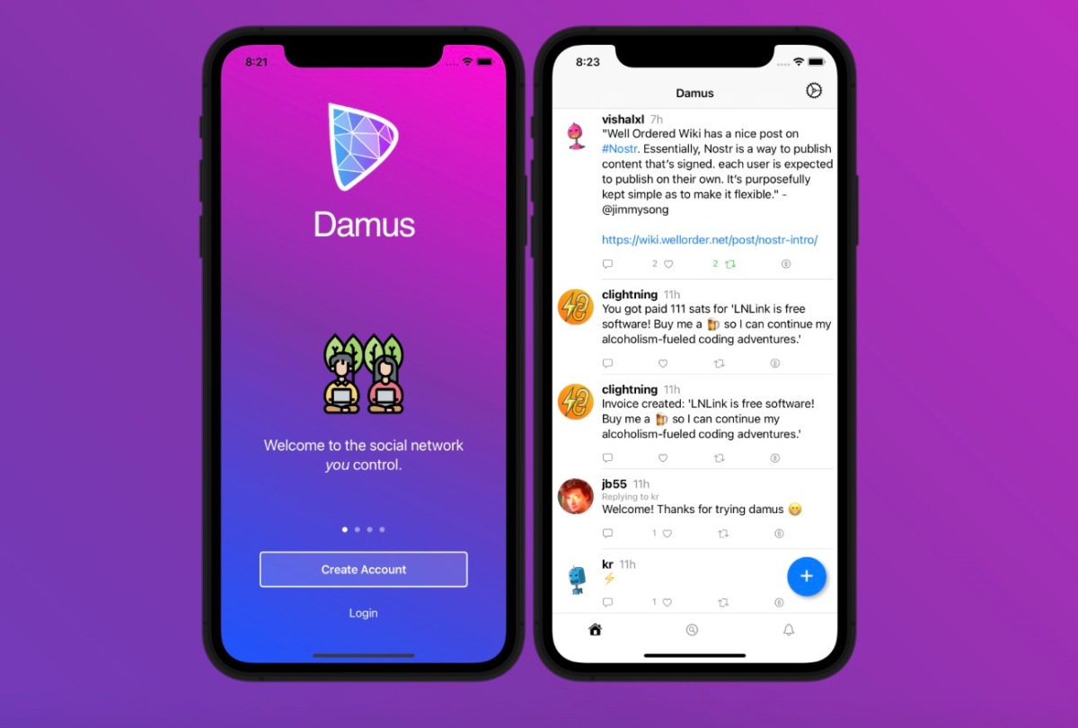 La aplicación de red social descentralizada Damus se eliminará de la App Store, apelará la decisión