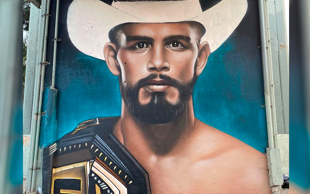 Dedican mural a 'El Pantera', nuevo campeón mexicano de la UFC