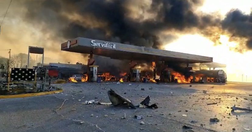 Dos muertos y cuatro heridos tras explosión en gasolinera de Tula, Hidalgo
