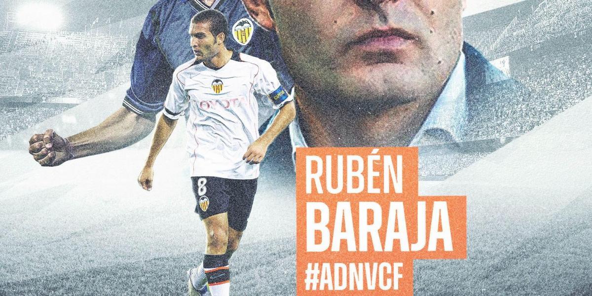 El Valencia nombra a Rubén Baraja nuevo entrenador