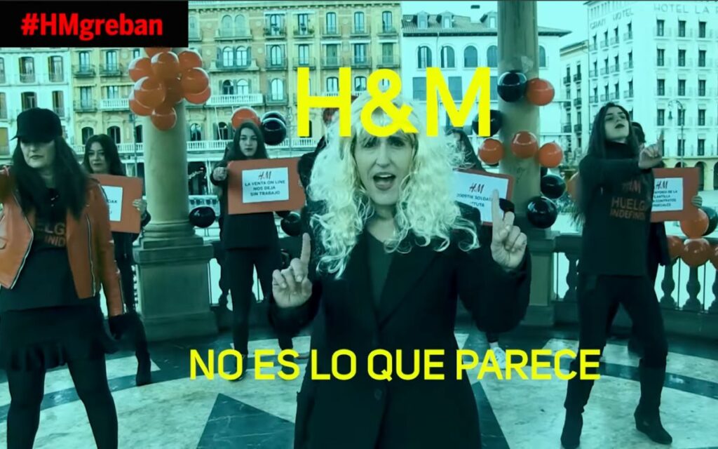 Empleadas de H&M emulan a Shakira para divulgar huelga