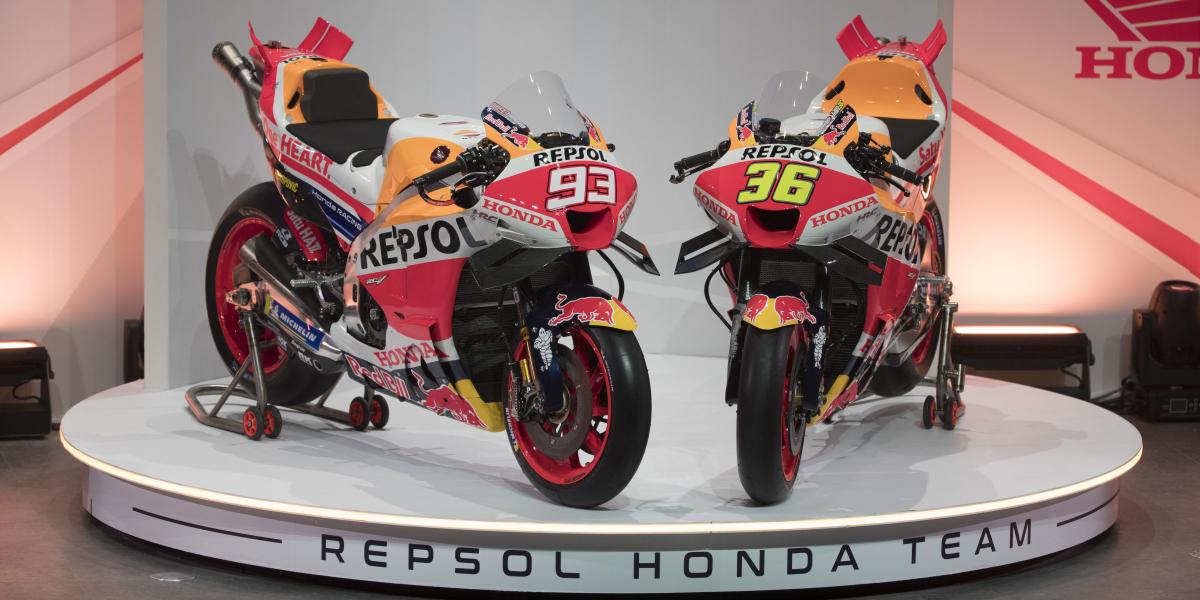 La presentación de las nuevas motos del Repsol Honda Team, en imágenes