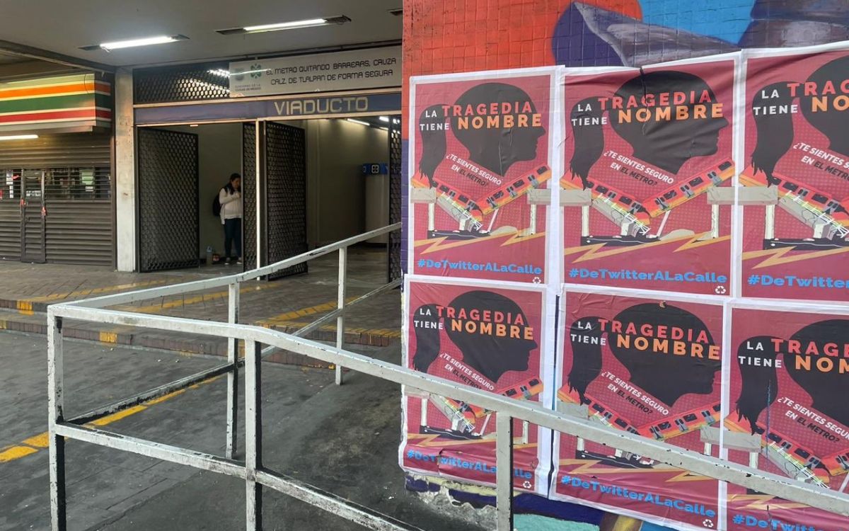 'La tragedia tiene nombre': con posters culpan a Sheinbaum con incidentes en Metro