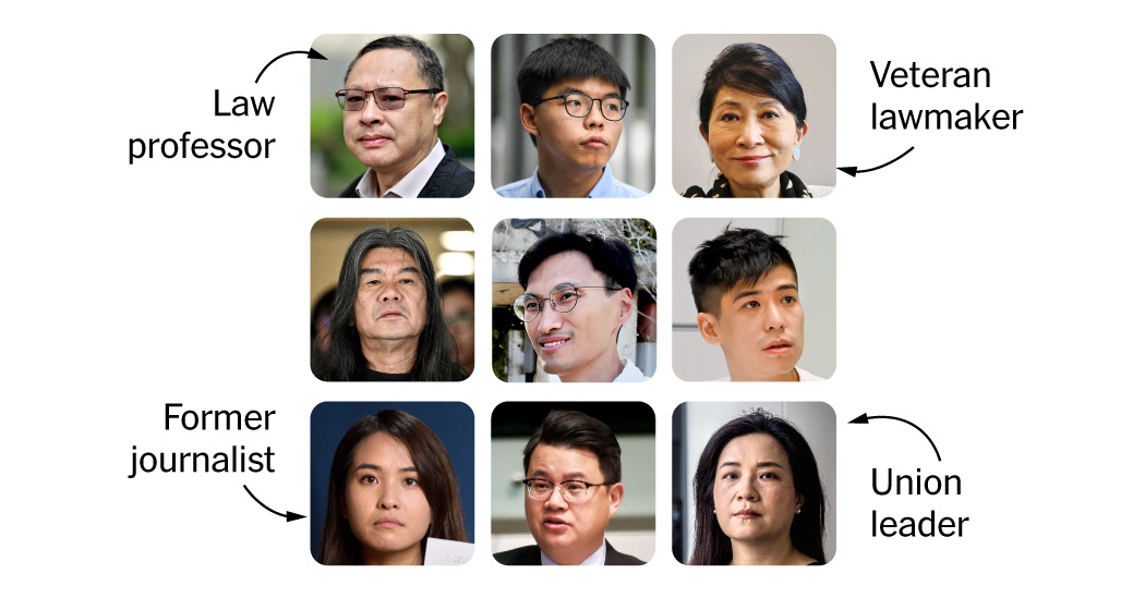 Las 47 figuras a favor de la democracia en el juicio de seguridad nacional más grande de Hong Kong