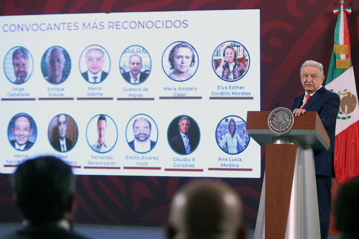 López Obrador critica a los dirigentes de la marcha a favor del INE: “han pertenecido al narcoestado”