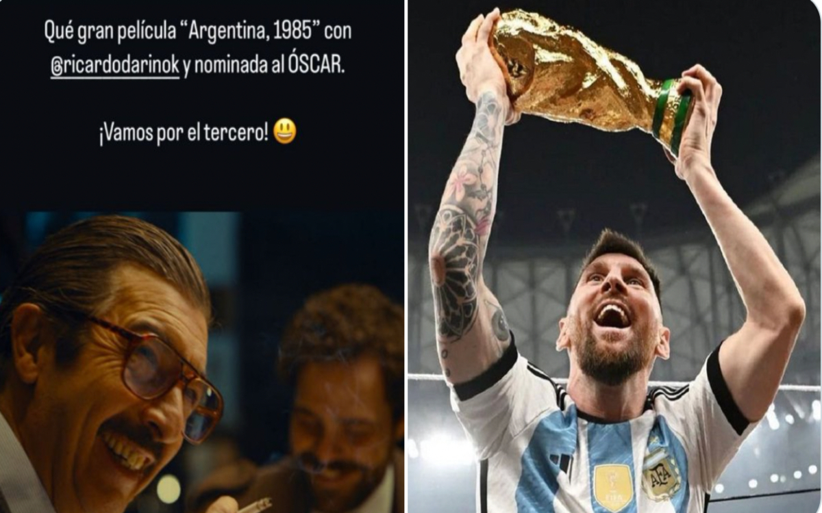 Messi arenga por la cinta ‘Argentina, 1985’: “¡vamos por el tercero (Oscar)! | Video