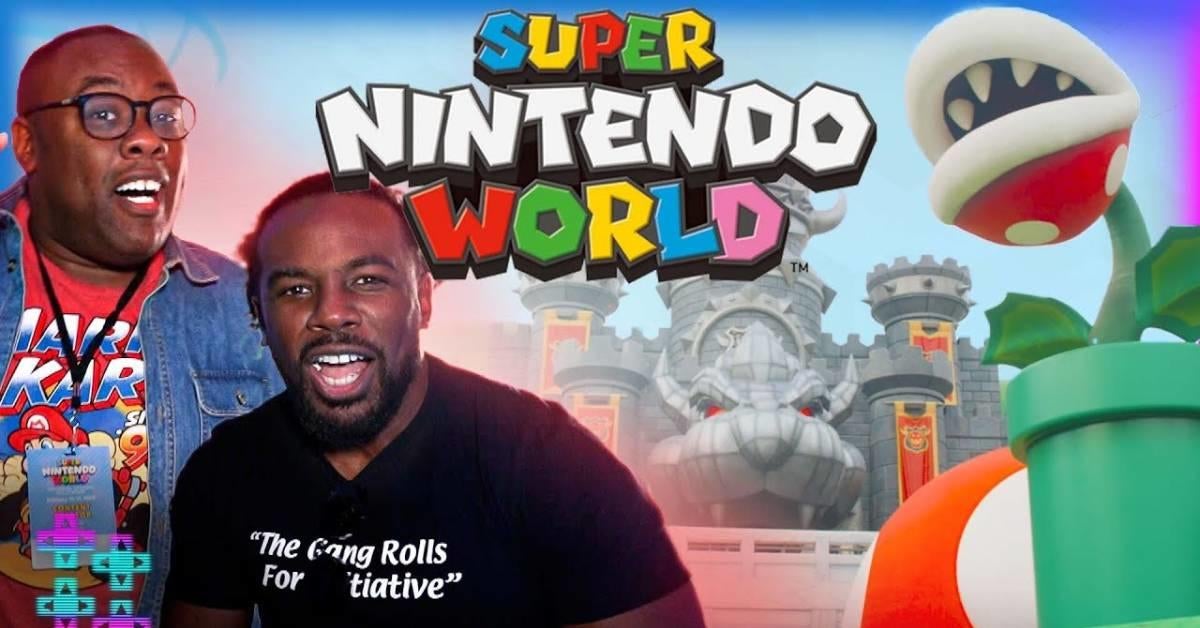 Mira a Xavier Woods de WWE hacer un recorrido por Super Nintendo World