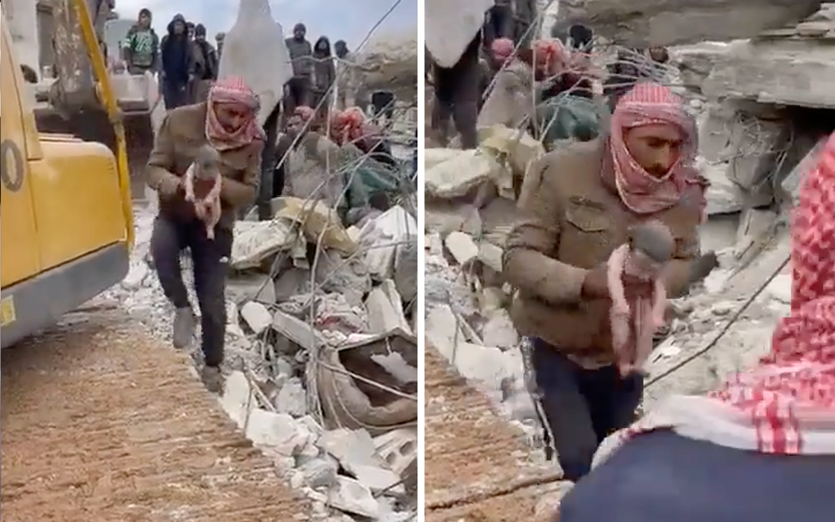 Nace bebé entre los escombros en Turquía y Siria | Video