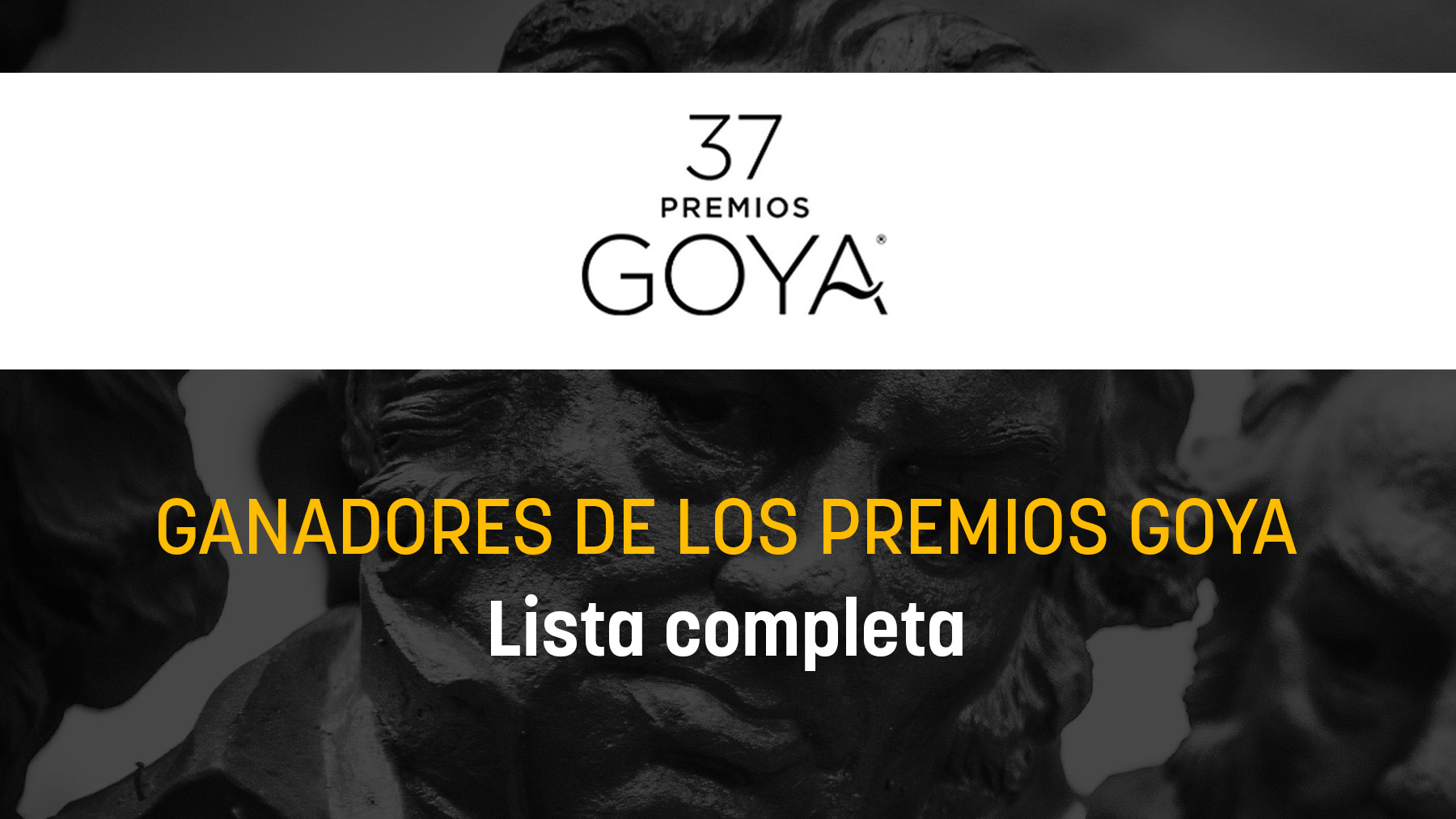 Todos los ganadores de los Premios Goya 2023: lista completa
