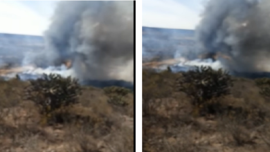 VIDEO: Se incendia basurero del Ejido Fuentes y Pueblo Nuevo, en Cadereyta, lleva horas sin extinguirse