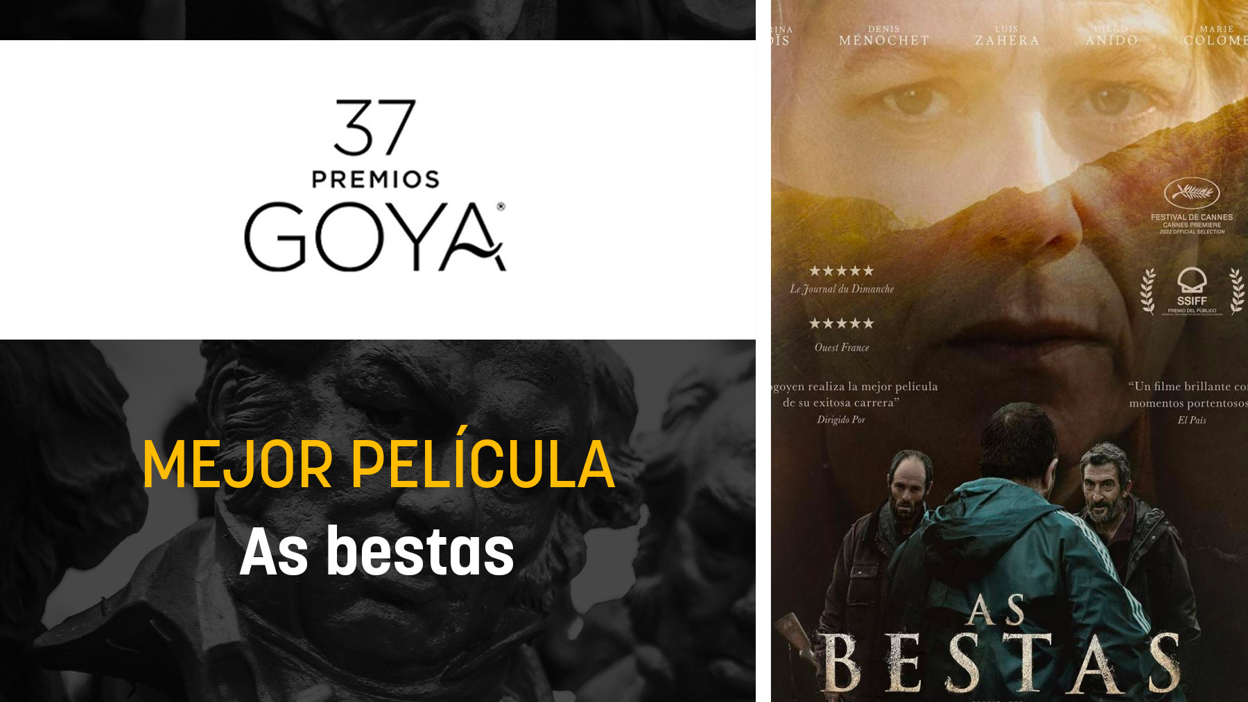 ‘As bestas’, premio a la mejor película en los Goya 2023