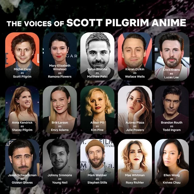Reparto Scott Pilgrim vs the World Adaptación de anime en desarrollo en Netflix