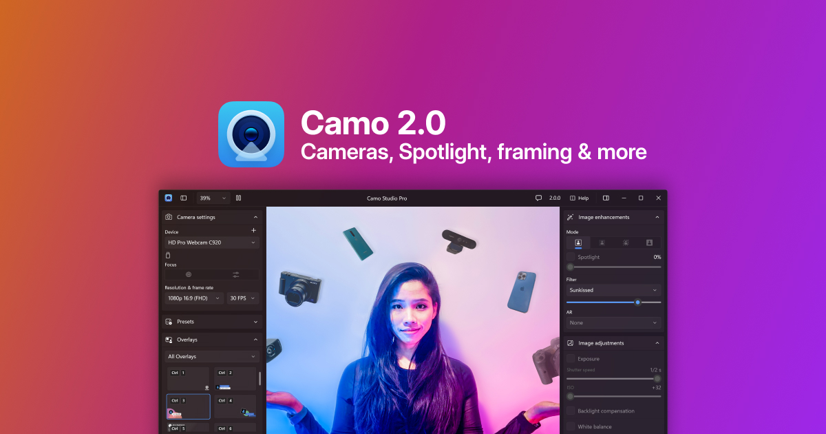 Camo 2 se lanza con soporte para cualquier cámara, nuevas herramientas y más