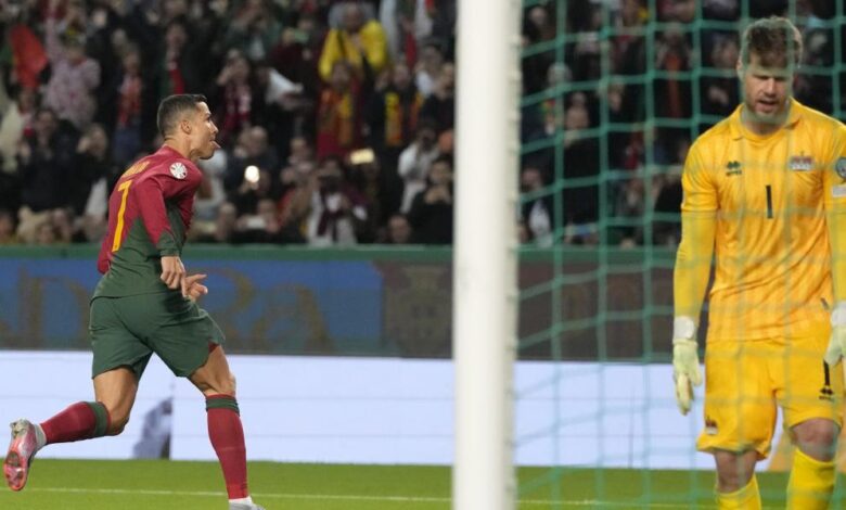 Cristiano agranda su leyenda en la plácida goleada de Portugal