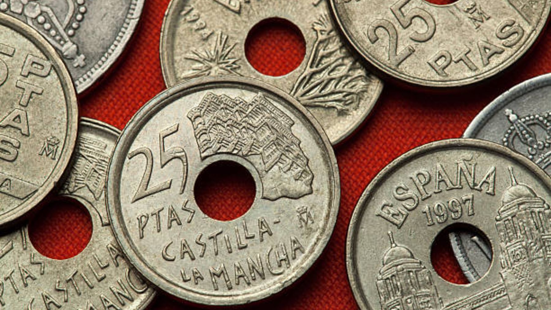 El dinero que te dan por cambiar tus monedas de 25 pesetas