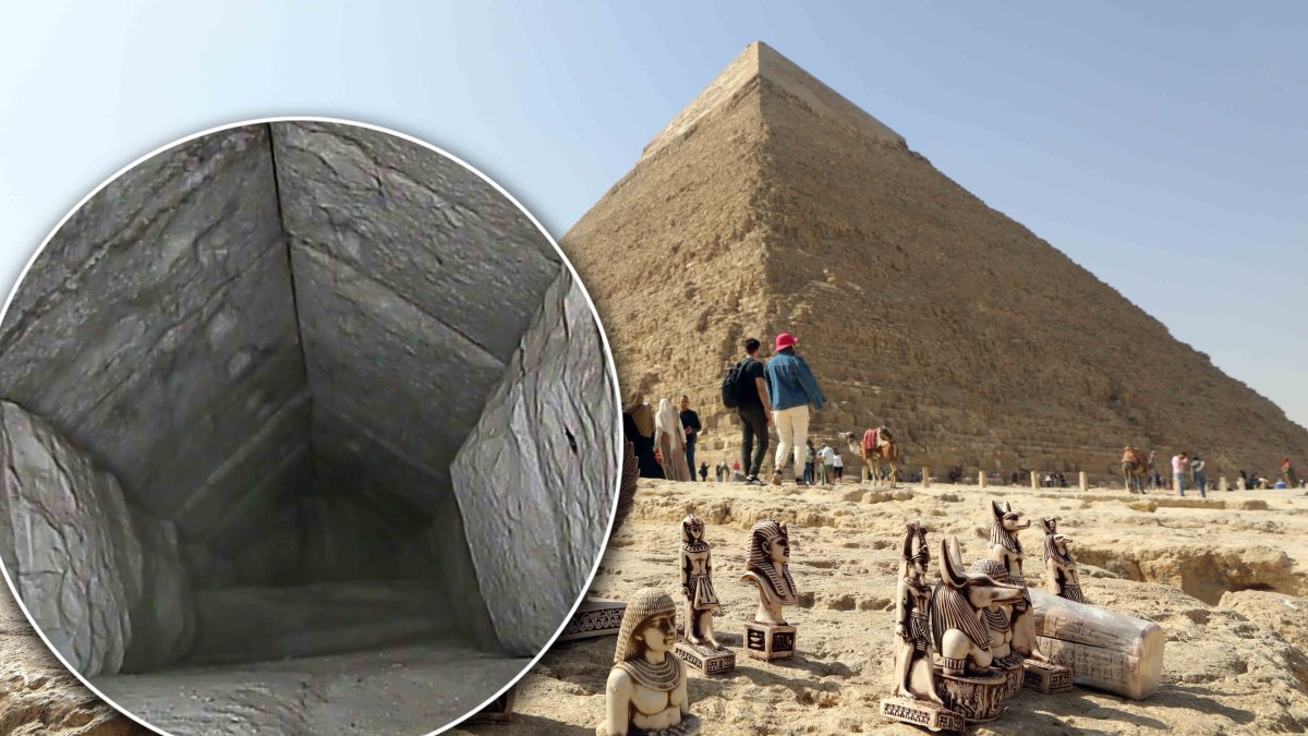 En video: descubren un pasadizo secreto en la pirámide más grande Egipto