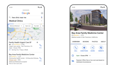 Google está facilitando la búsqueda de centros de salud de bajo costo en los resultados de búsqueda