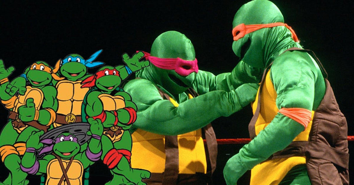 Hace 30 años, las Tortugas Tóxicas debutaron en la WWE