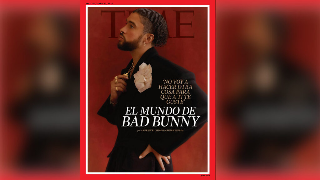Histórico: con texto en español, Bad Bunny encabeza la portada de la revista Time