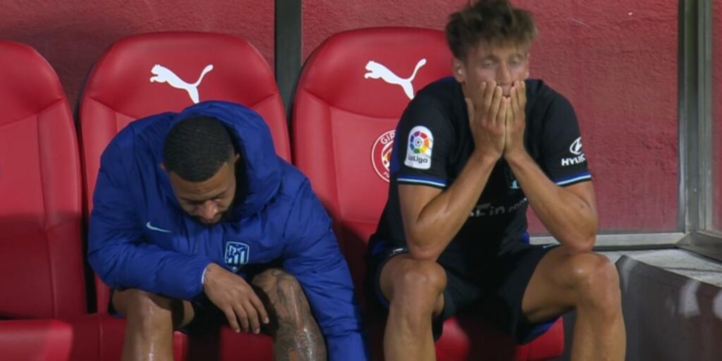 La 'frustración' de Llorente y Memphis tras ser sustituidos