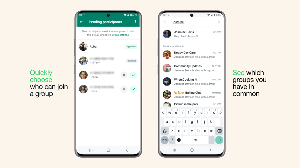 La nueva función de WhatsApp brinda a los administradores una forma más fácil de controlar quién puede unirse a un grupo