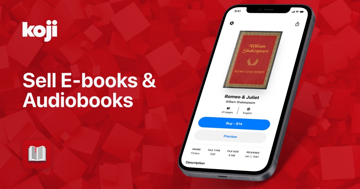La plataforma Link-in-bio Koji lanza una nueva herramienta para permitir a los creadores vender libros electrónicos