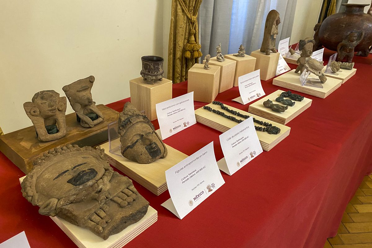 La repatriación de nuevas piezas suma 11.505 bienes arqueológicos recuperados por México en cinco años