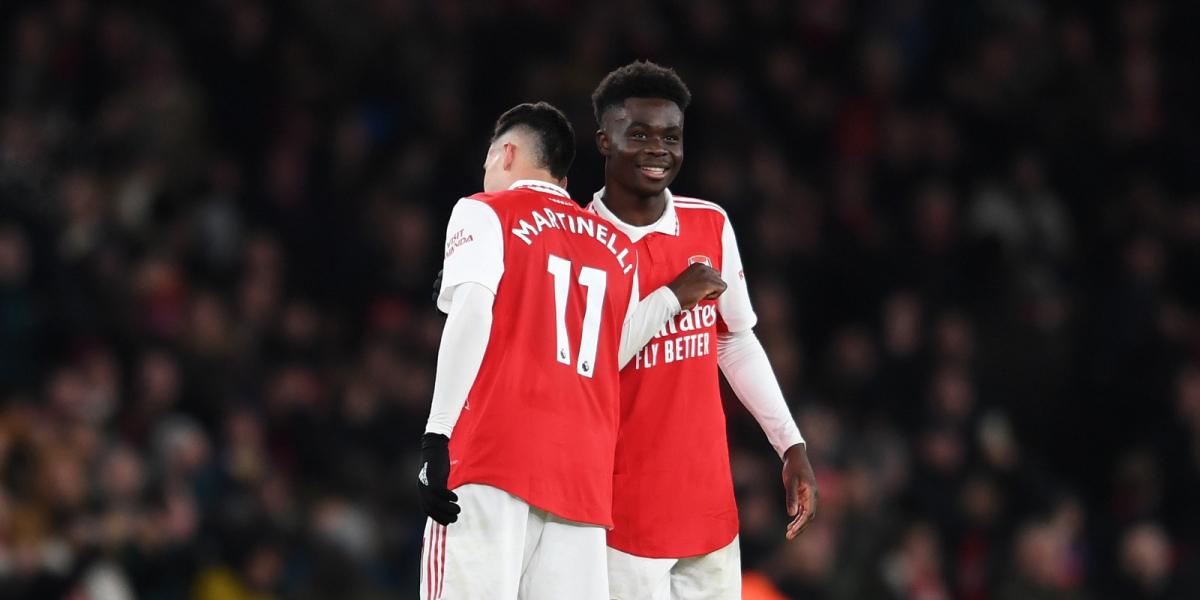Saka y Martinelli, los dos faros del Arsenal