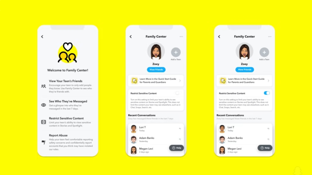 Snapchat agrega nuevos controles parentales que bloquean el contenido 'sensible' y 'sugerente' para que los adolescentes no lo vean