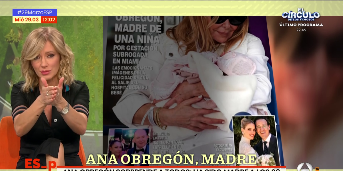 Susanna Griso 'carga' contra Ana Obregón: "Con esta exclusiva le daría para cuatro gestaciones"