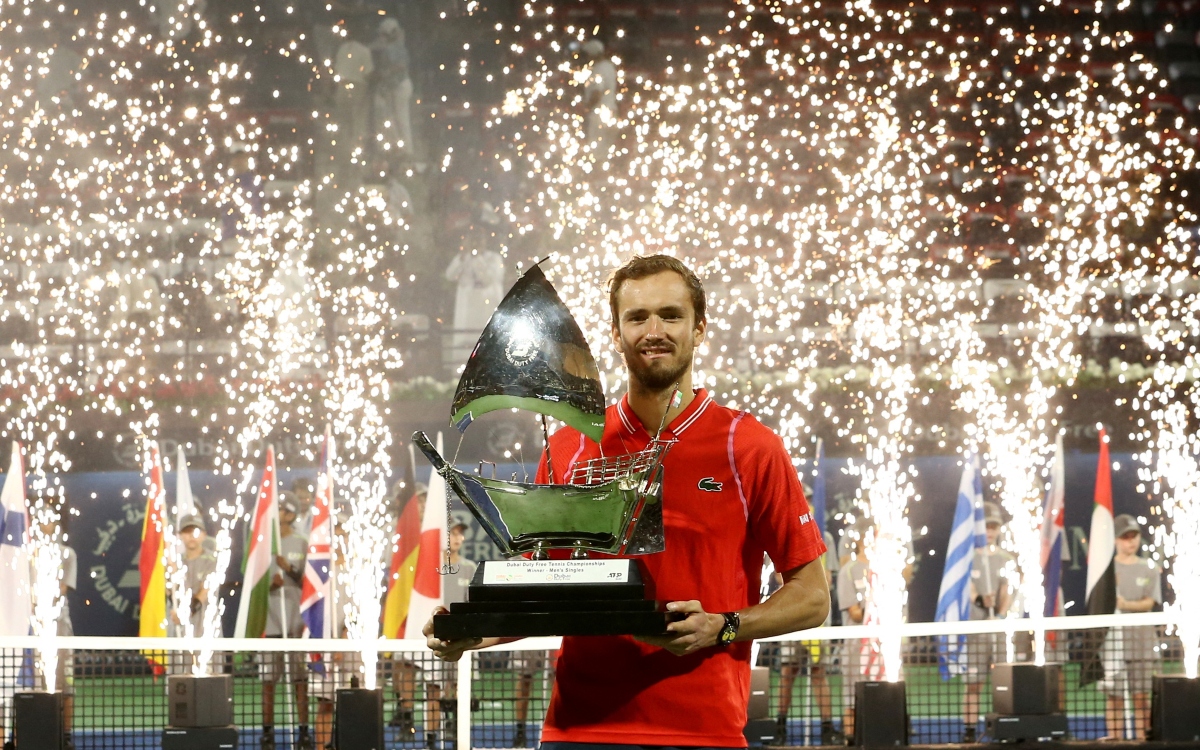Tenis: Medvedev conquista Dubai y suma su tercer título del año