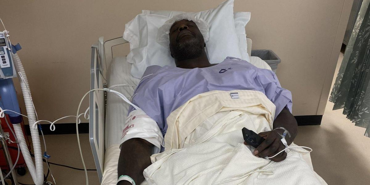 Una foto de Shaquille O'Neal en el hospital desata la preocupación de sus fans
