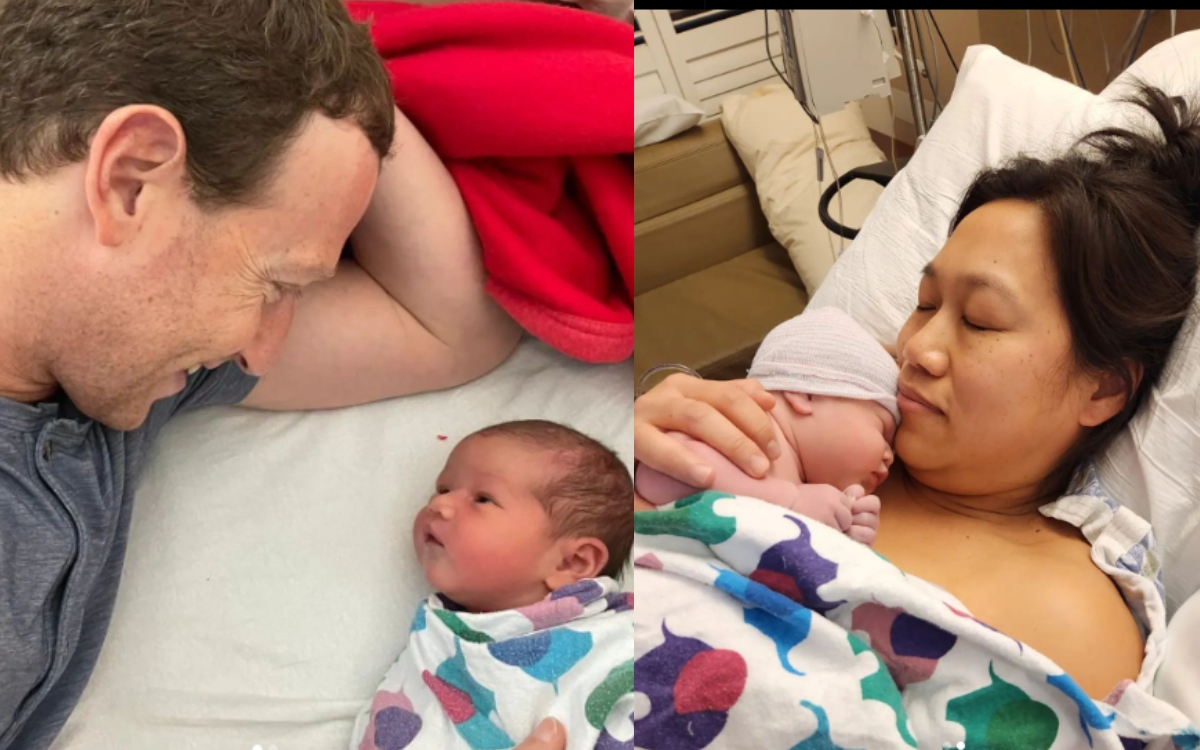 '¡Bienvenida!'; Mark Zuckerberg anuncia nacimiento de su tercera hija