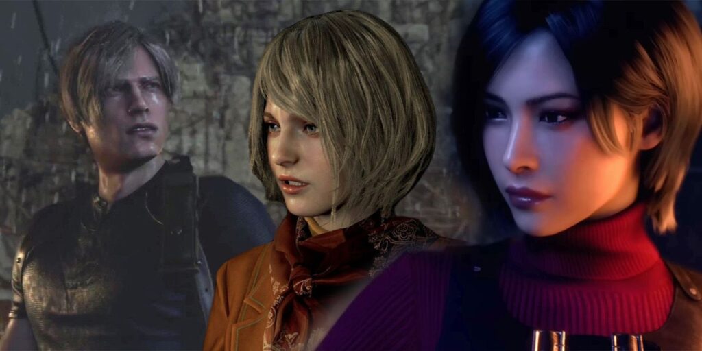 Ada and Ashley staring down Leon